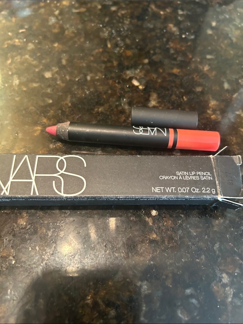 NARS Satin Lip Pencil — Bright Coral Pink Lodji